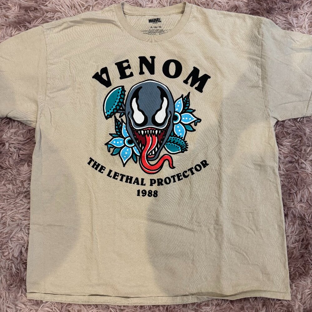 Venom The Lethal Protector 1988 Tan T-Shirt